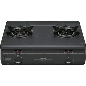 Rinnai RT-650-2FTS-L-13A ブラック [ガスコンロ (都市ガス用・2口・左