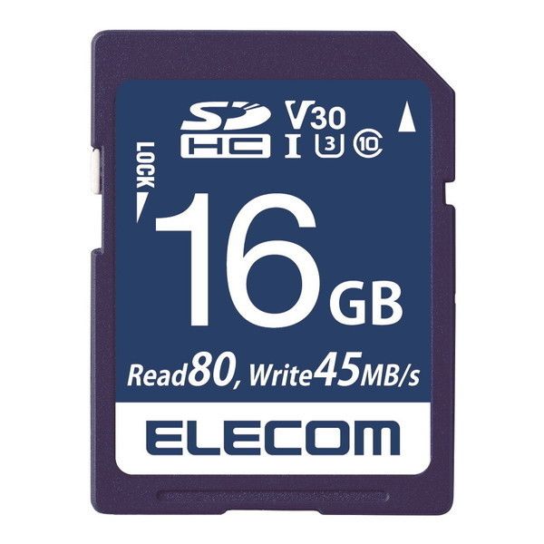 ELECOM MF-FS016GU13V3R SDHCJ[h f[^T[rXt rfIXs[hNXΉ UHS-I U3 80MB s 16GB