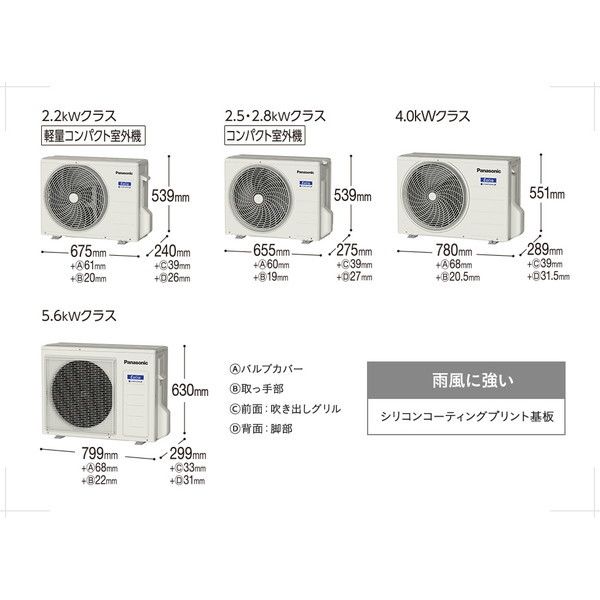 PANASONIC CS-J220D-W クリスタルホワイト エオリア [エアコン