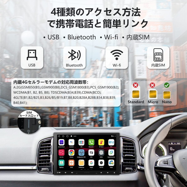 ATOTO S8G1104MX [10.1インチ 4G+32G 1DIN &2DIN フローティング