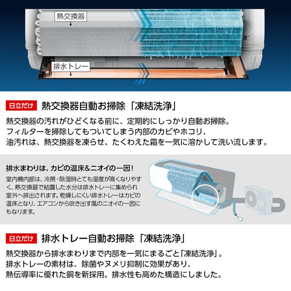 日立 RAS-X63L2 スターホワイト 白くまくん [エアコン (主に20畳用・単