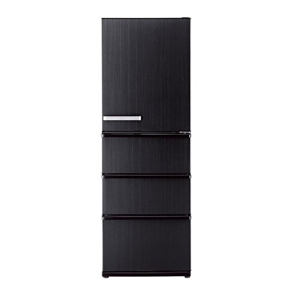 AQUA AQR-V37N-K ウッドブラック Delie [冷蔵庫 (368L・右開き