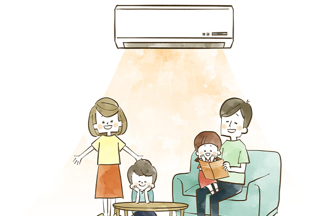 エアコン暖房を使うときは、風向きにも注目してみよう