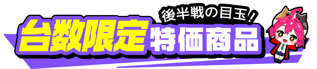台数限定特価商品