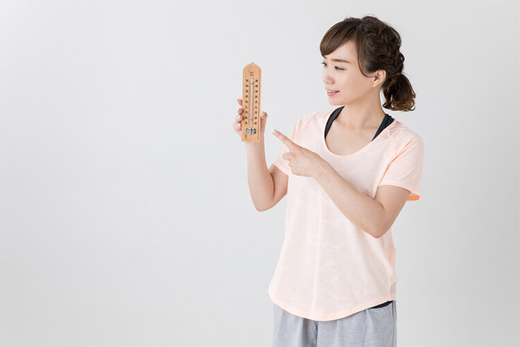 適切な温度に設定する