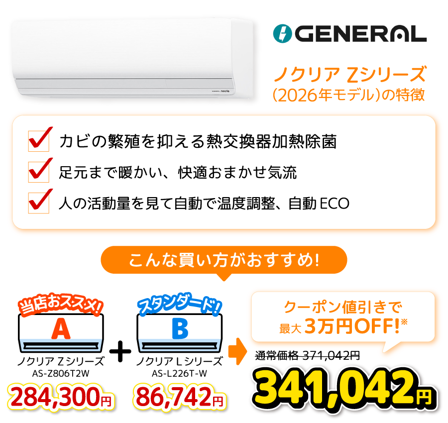 ゼネラル ノクリアZシリーズの特徴