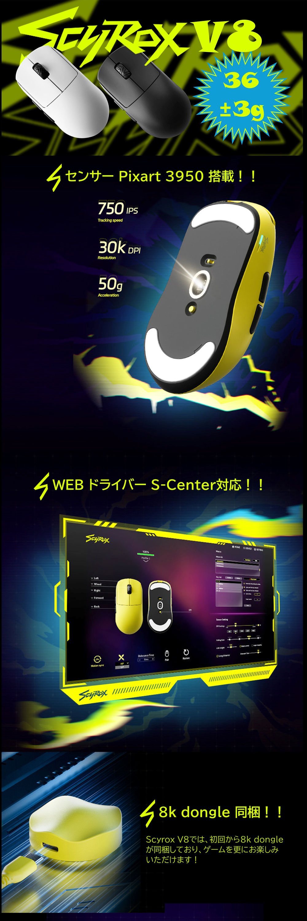 SX-V8-YELOW 詳細画像1