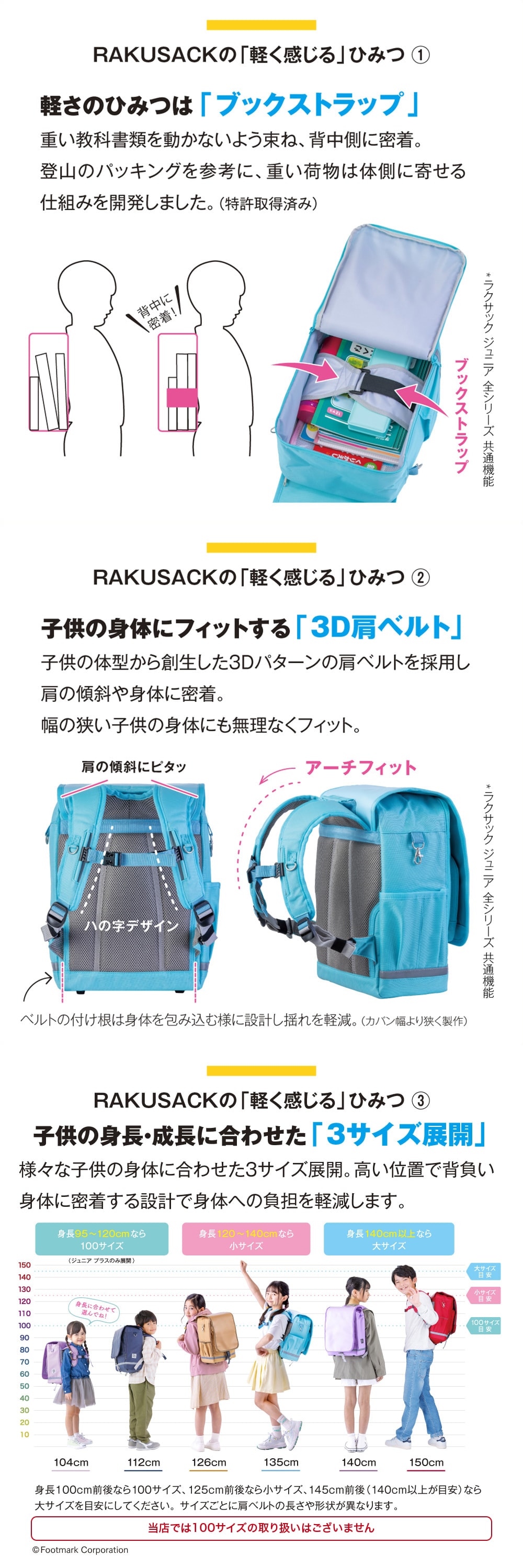 ラクサック ジュニア プラス レッド 101351 5 小 詳細画像2