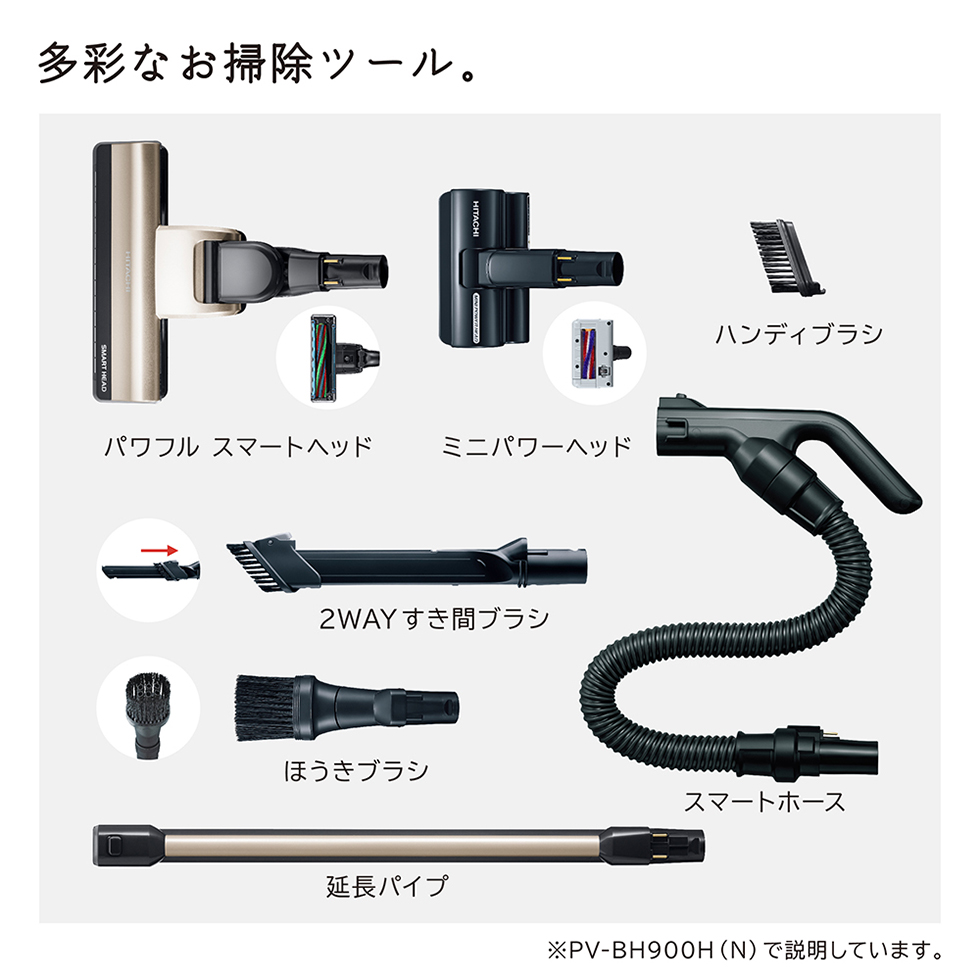 日立 PV-BH900H(N) シャンパンゴールド パワーブースト [スティック型