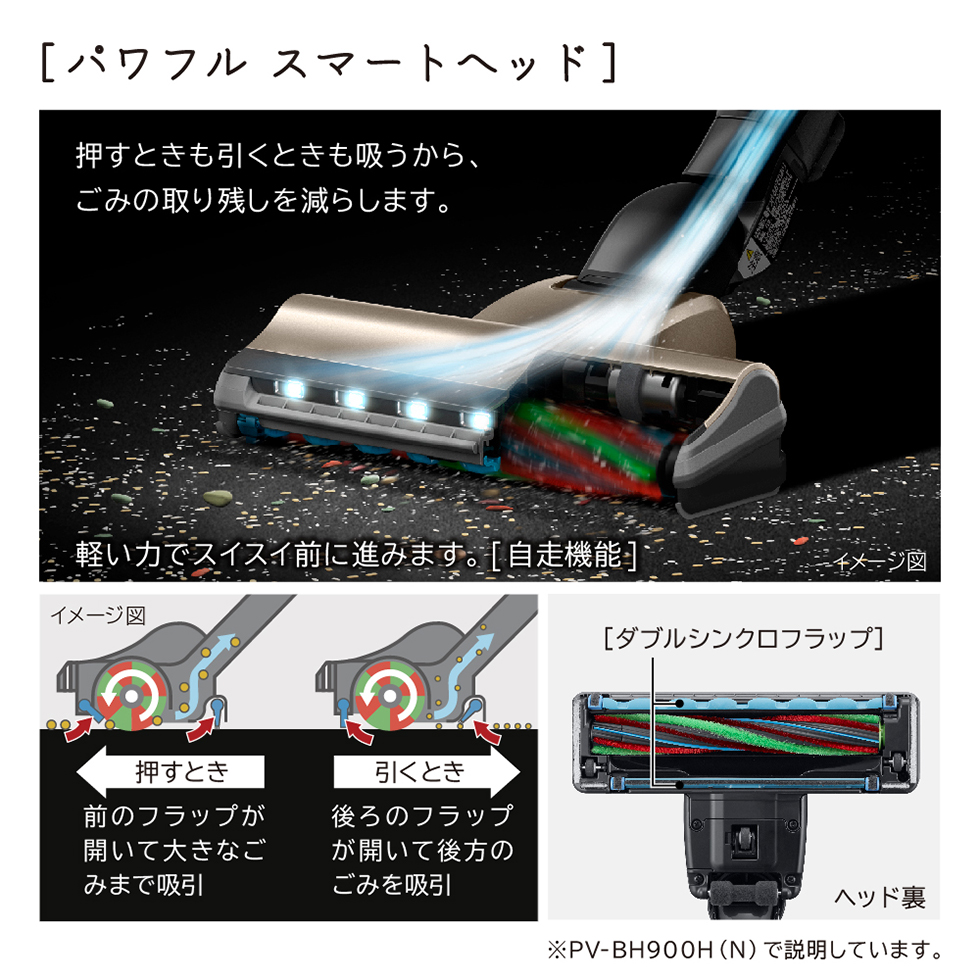 日立 PV-BH900H(N) シャンパンゴールド パワーブースト [スティック型