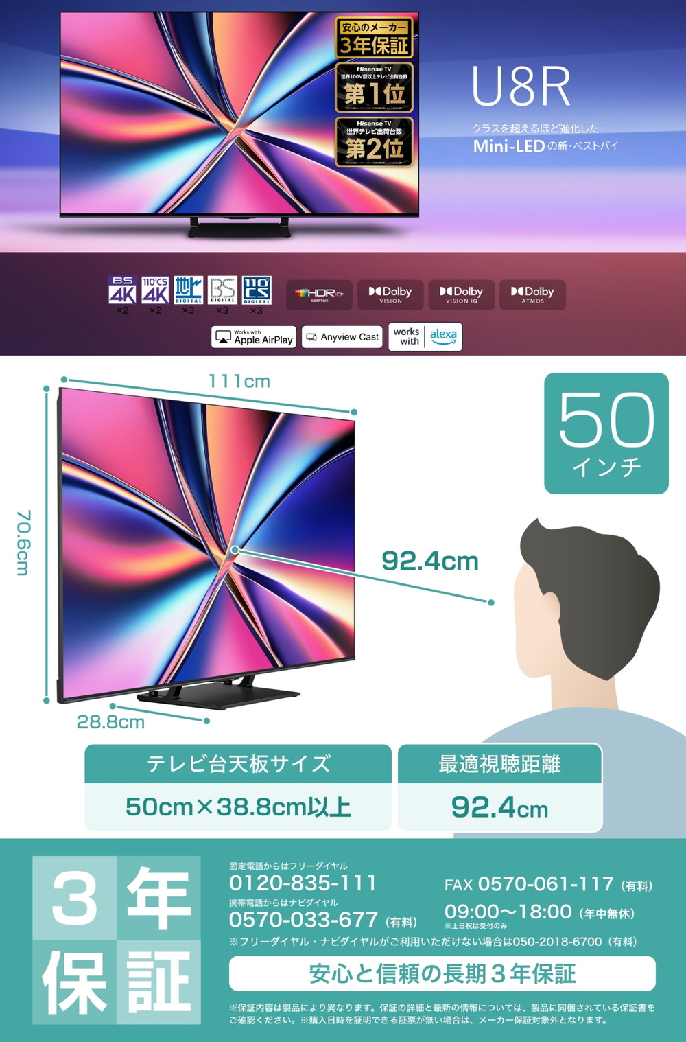 50U8R 詳細画像1