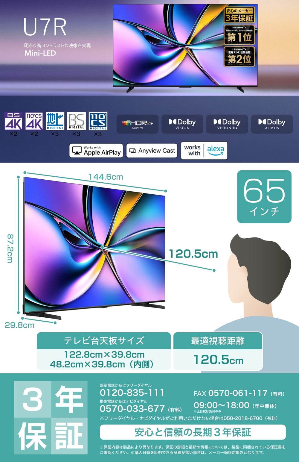 65U7R 詳細画像1