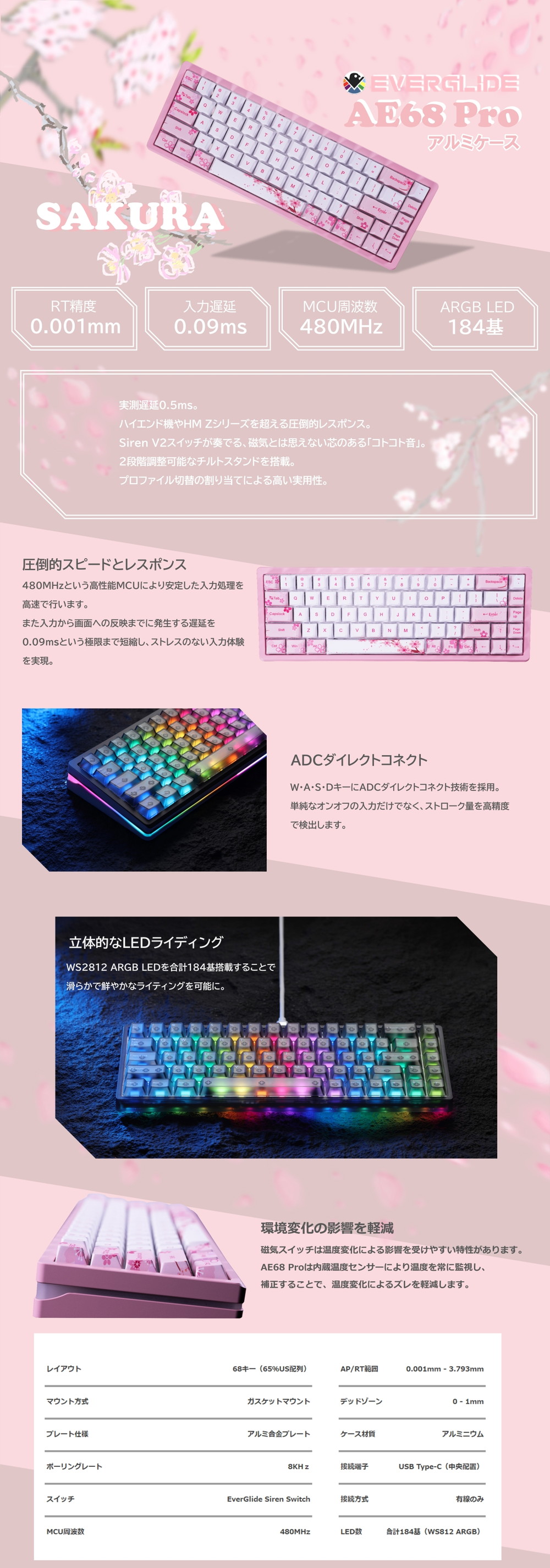 EV-AE68A-WH-SAKURA 詳細画像1