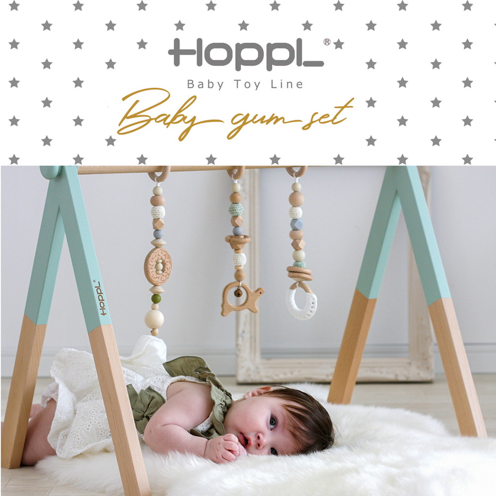 HOPPL ベビージムセット ホワイト/ピンク BTL-BGS-WH-PI 詳細画像2