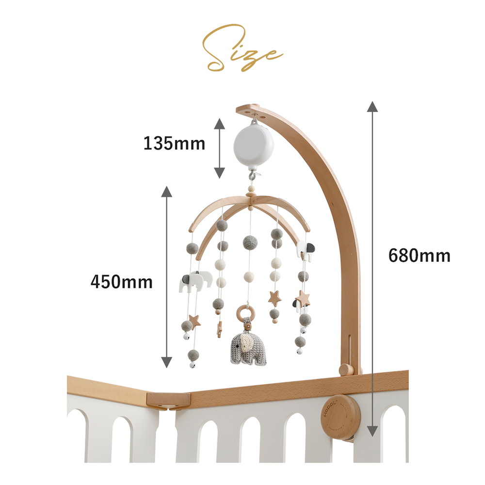 HOPPL ベビーメリーセット ナチュラル おはな BTL-BMH-NA-FL 詳細画像17