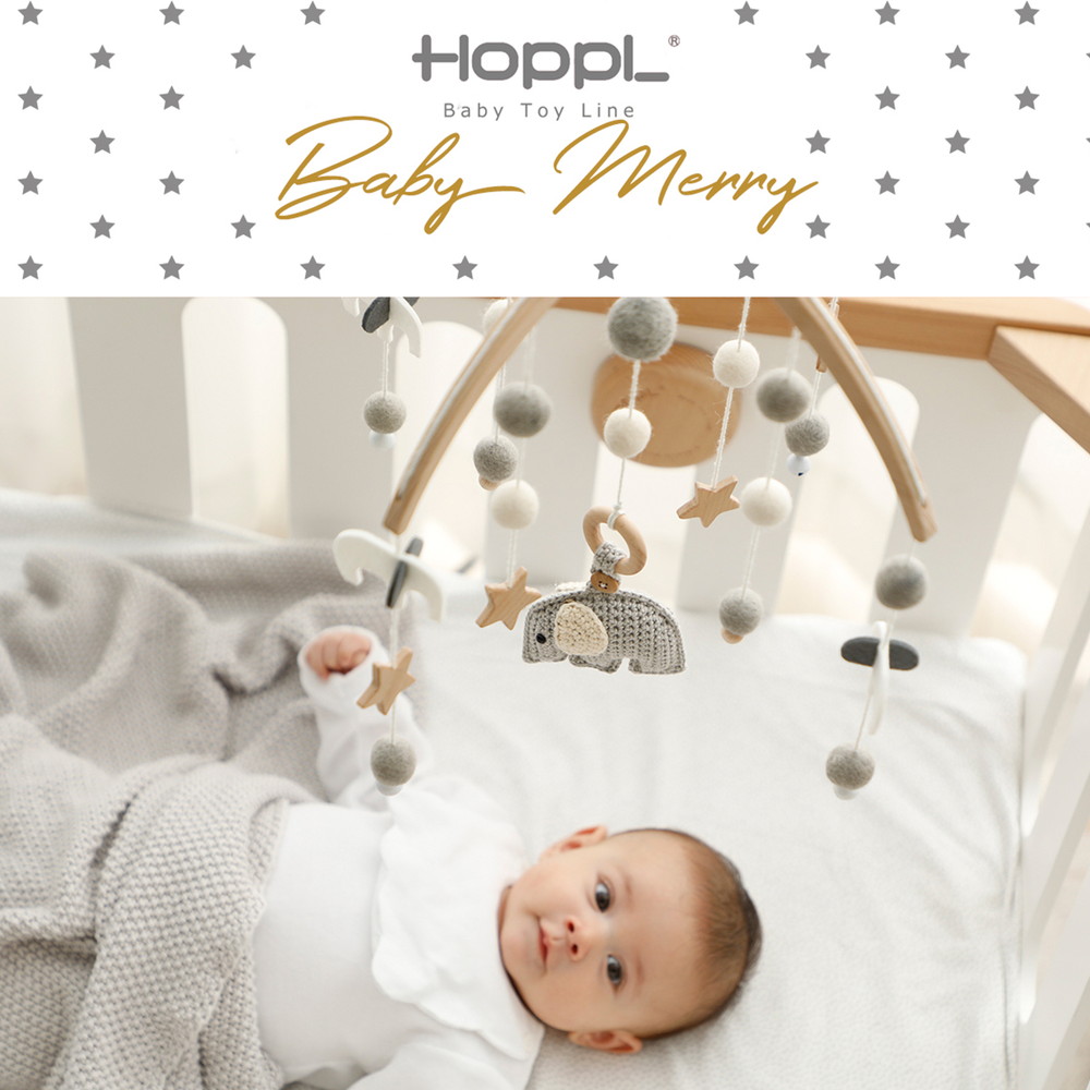 HOPPL ベビーメリーセット ナチュラル おはな BTL-BMH-NA-FL 詳細画像2