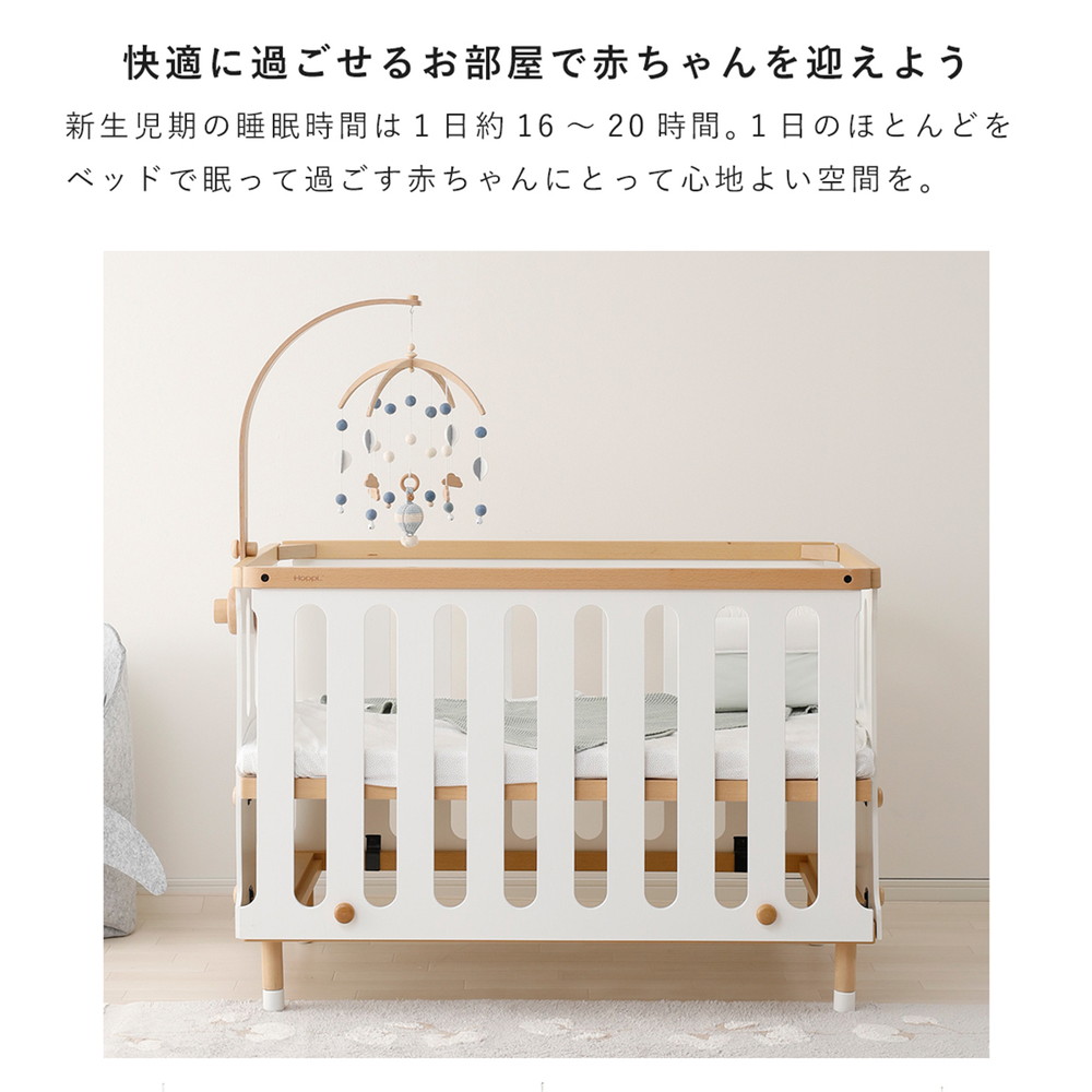 HOPPL ベビーメリーセット ナチュラル おはな BTL-BMH-NA-FL 詳細画像3