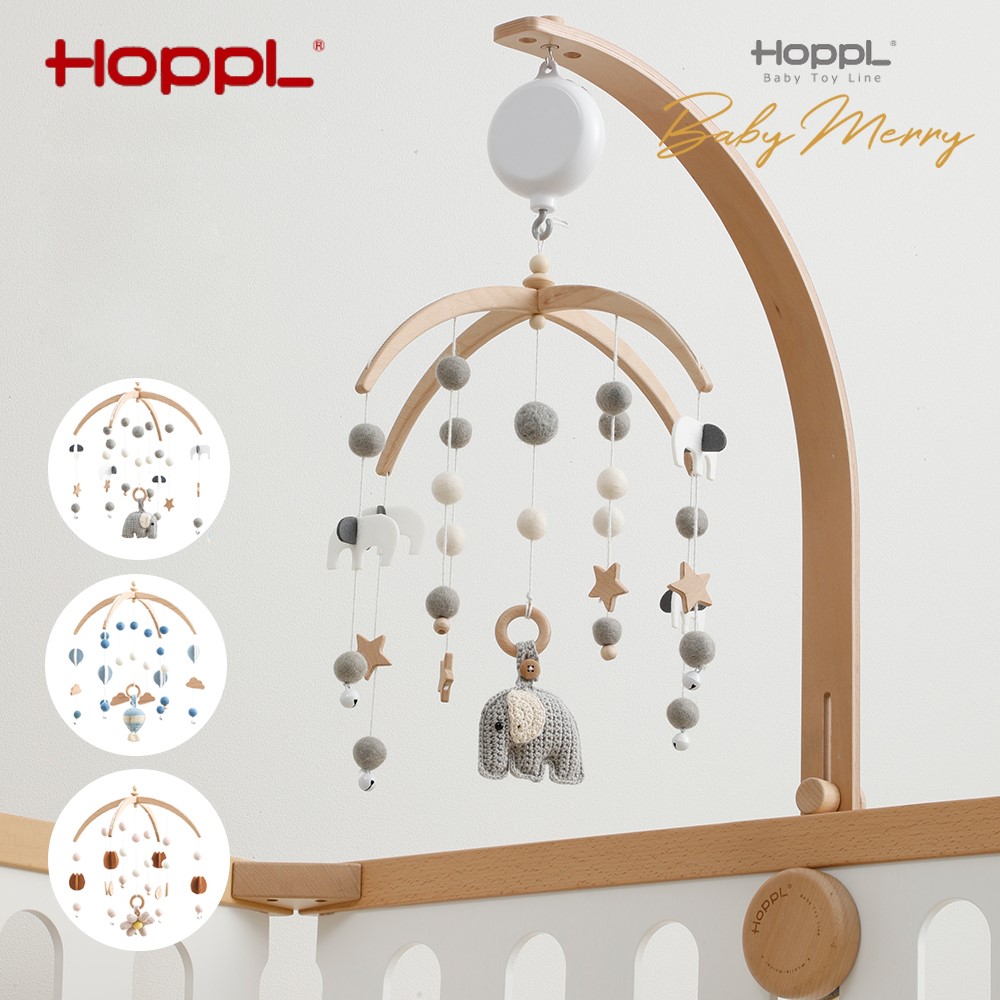 HOPPL ベビーメリーセット ホワイト おはな BTL-BMH-WH-FL 詳細画像18