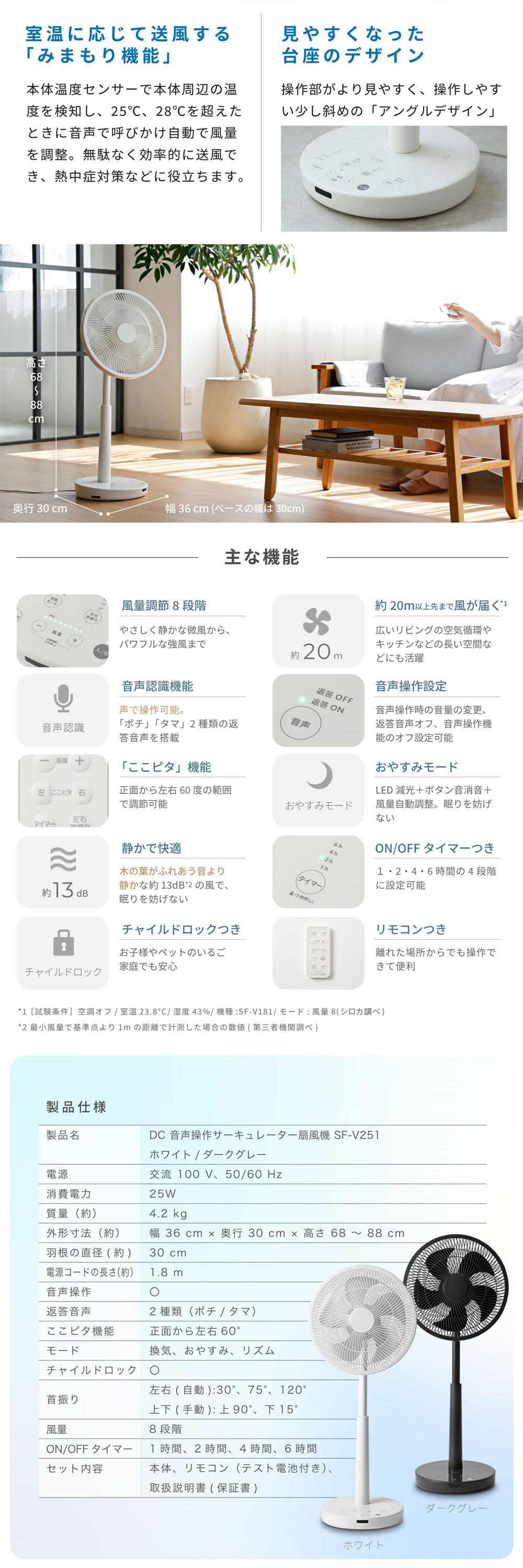 SF-V251(W) 詳細画像2