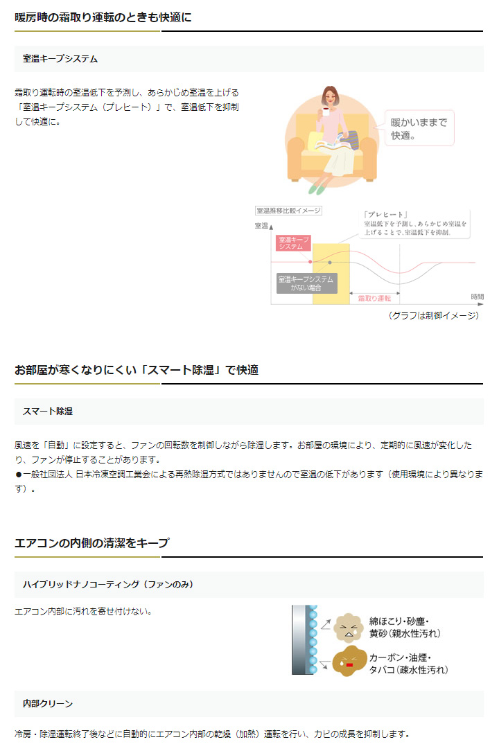 MITSUBISHI MSZ-S2218-W パウダースノウ 霧ヶ峰 Sシリーズ [エアコン 
