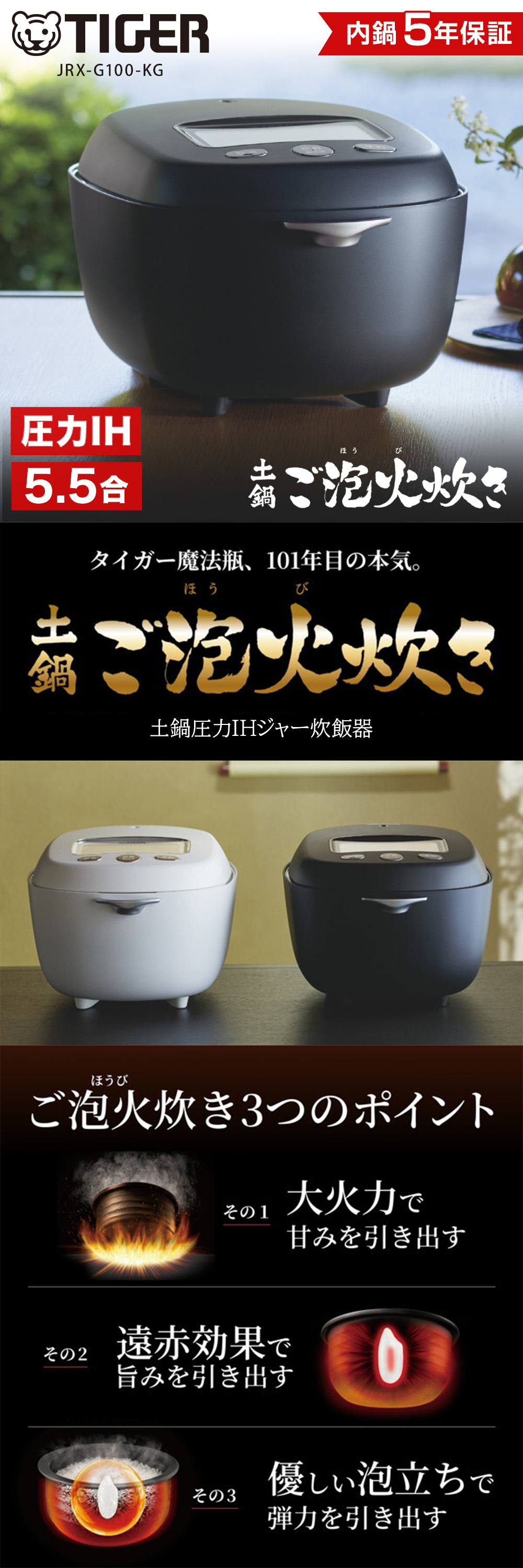 JRX-G100-KG 詳細画像1