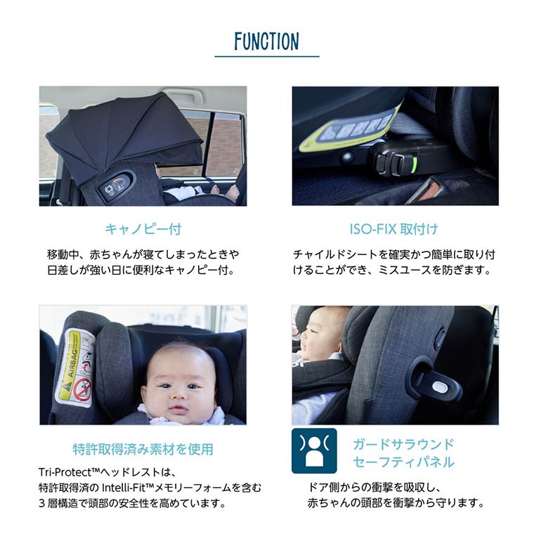 Joie チャイルドシート アイ・アーク360° 詳細画像11