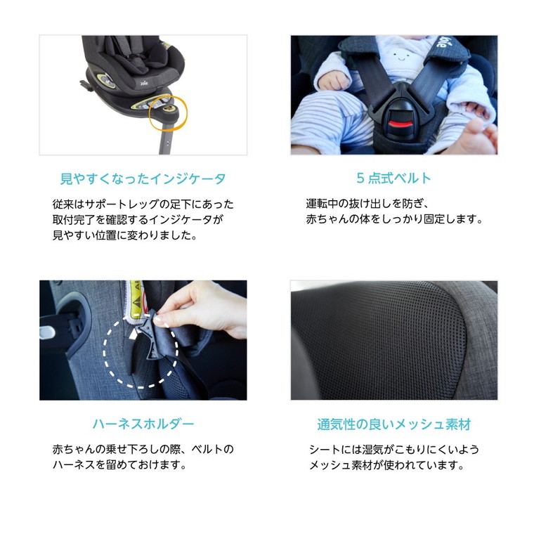 Joie チャイルドシート アイ・アーク360° 詳細画像12