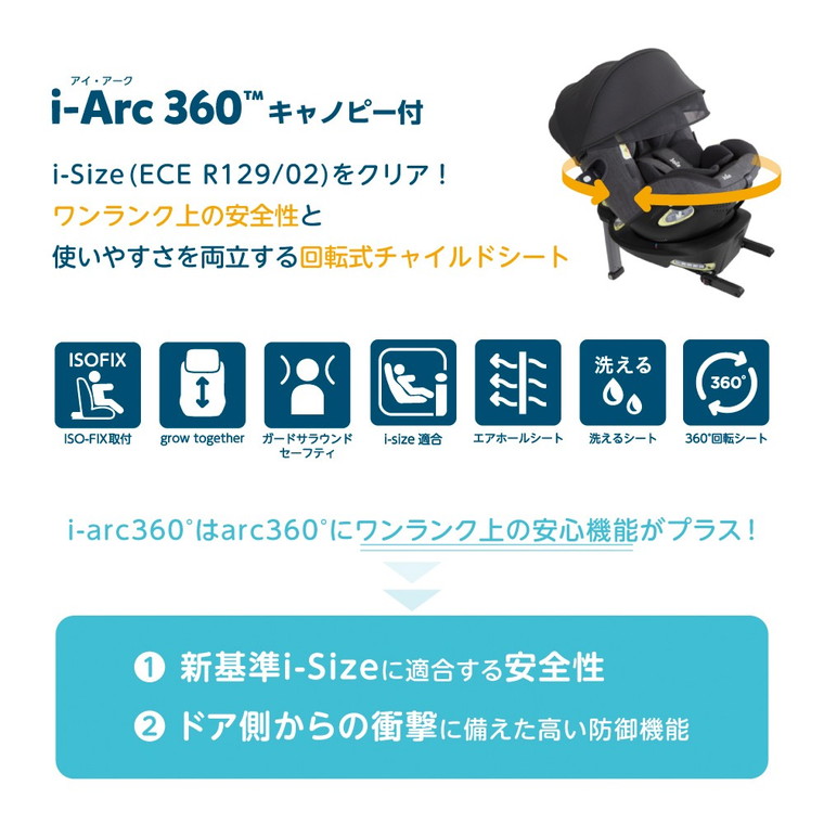 Joie チャイルドシート アイ・アーク360° 詳細画像3