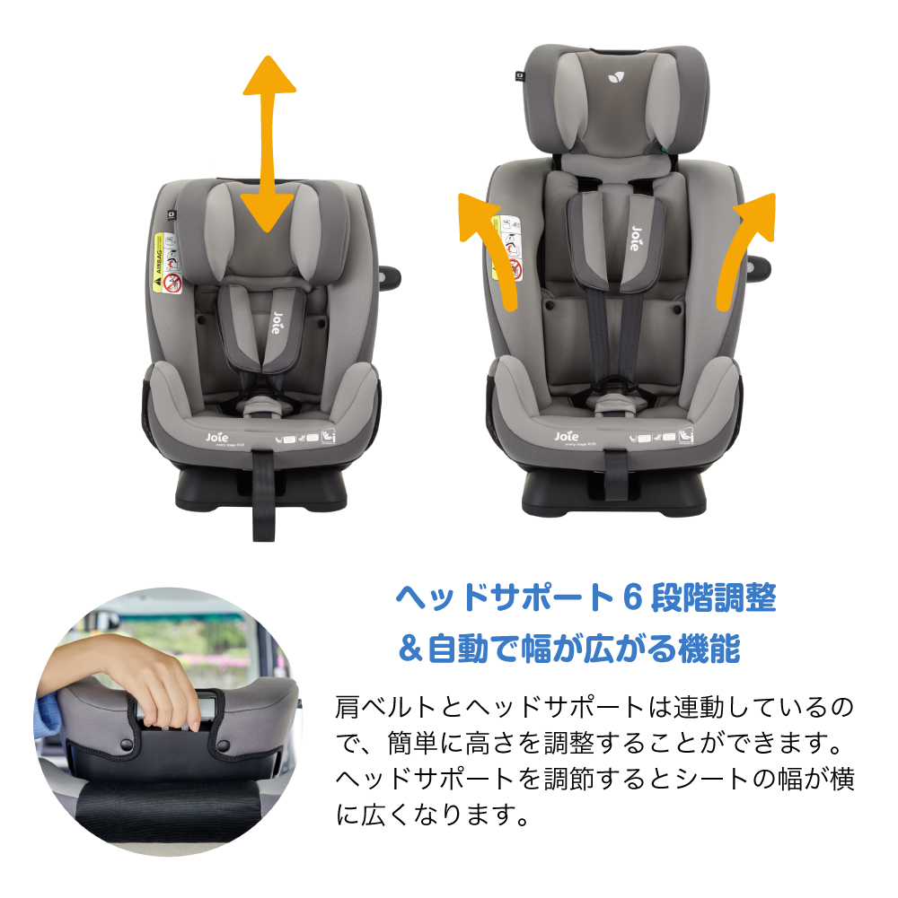 Joie チャイルドシート エブリステージR129 シェール 38313 詳細画像5