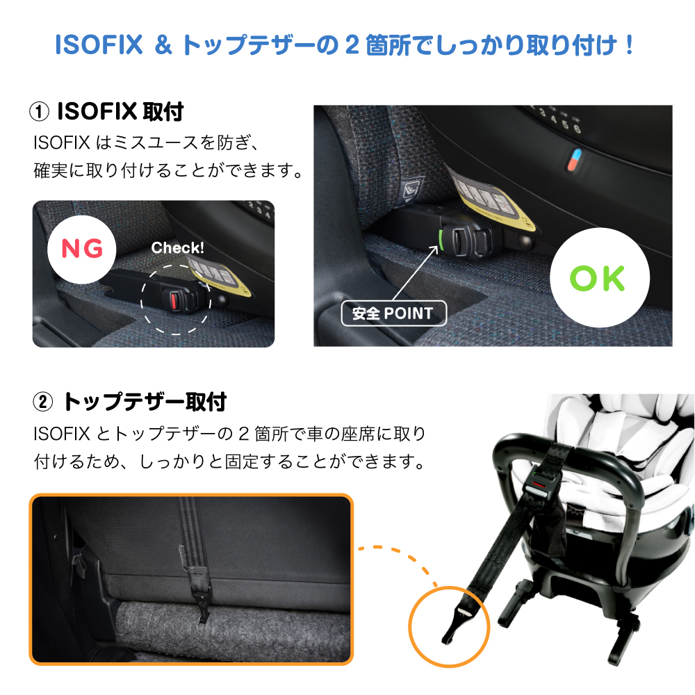 Joie チャイルドシート アイ・スピン マルチウェイ シェール 38403 詳細画像12