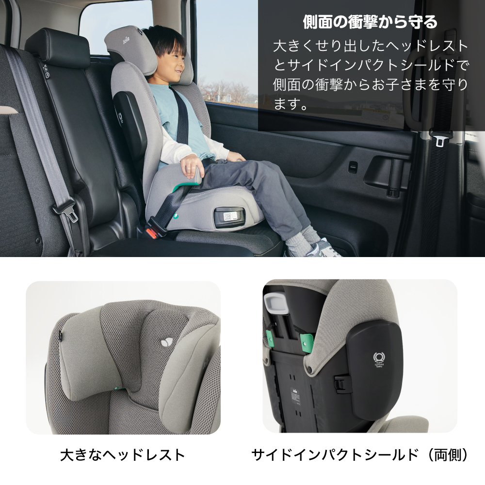 Joie ハイバック式ジュニアシート アイ・トリロ メッシュ クォーツ 38534 詳細画像7