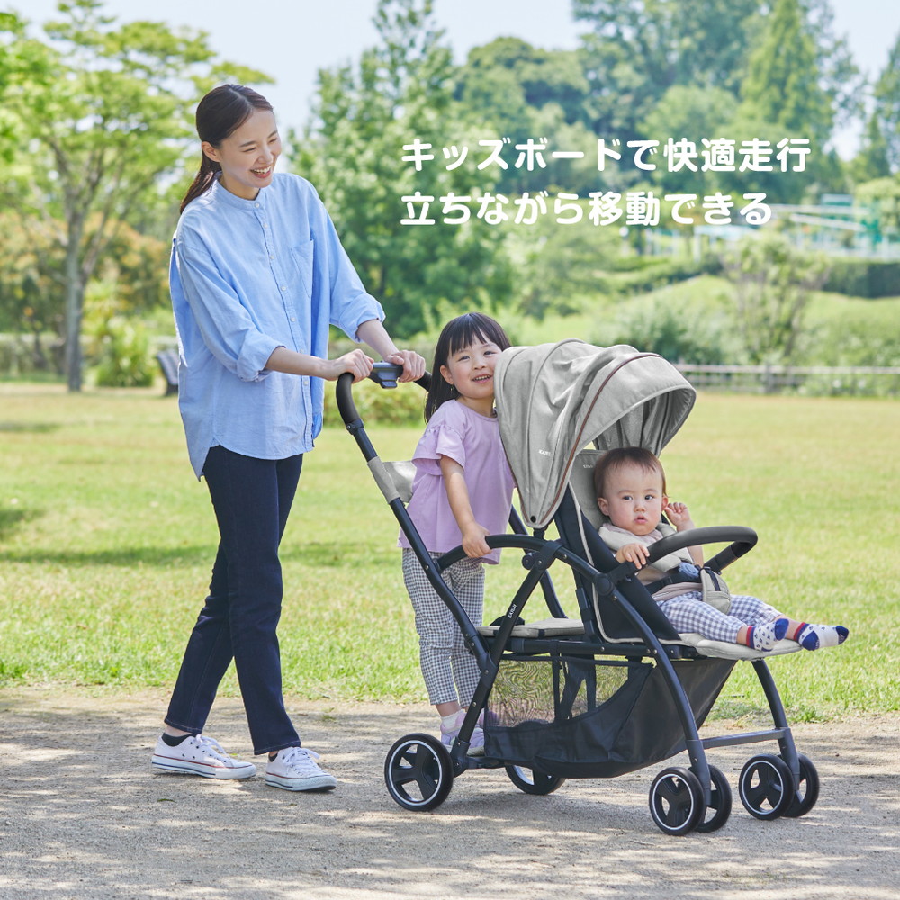 ベビーカー 2-Seater next ブラックチェック 41449 詳細画像7