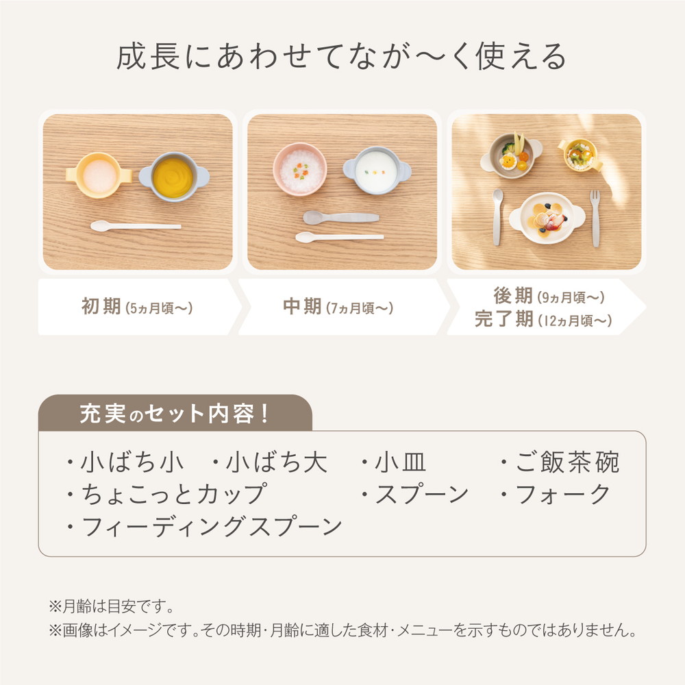 コンビ はじめてのひとくち かさなるベビー食器セット 詳細画像3