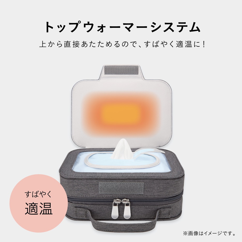 コンビ クイックウォーマー ポシェット グレー GL 118634 詳細画像6