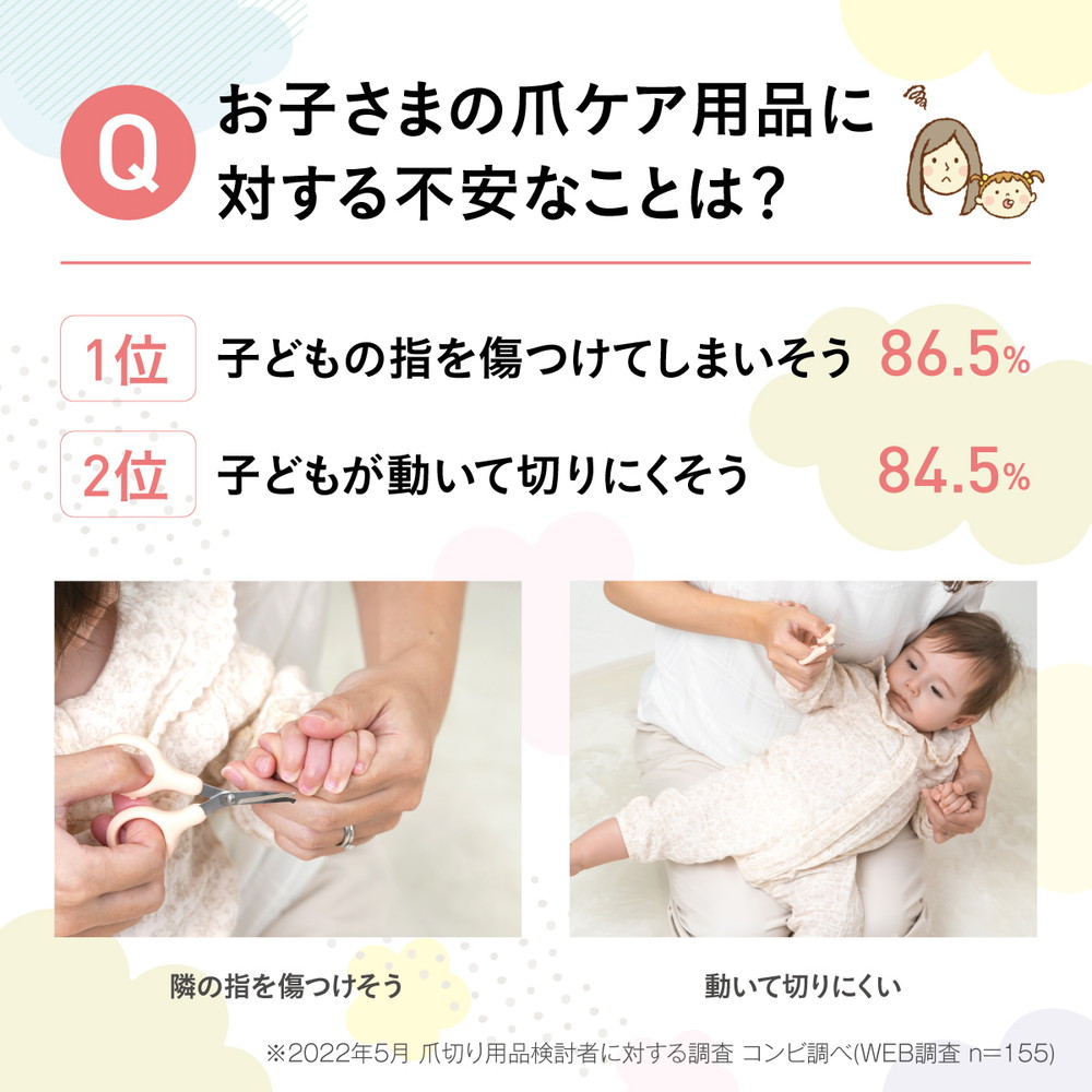 コンビ にぎってピタッ!安心つめきりハサミセット 詳細画像3