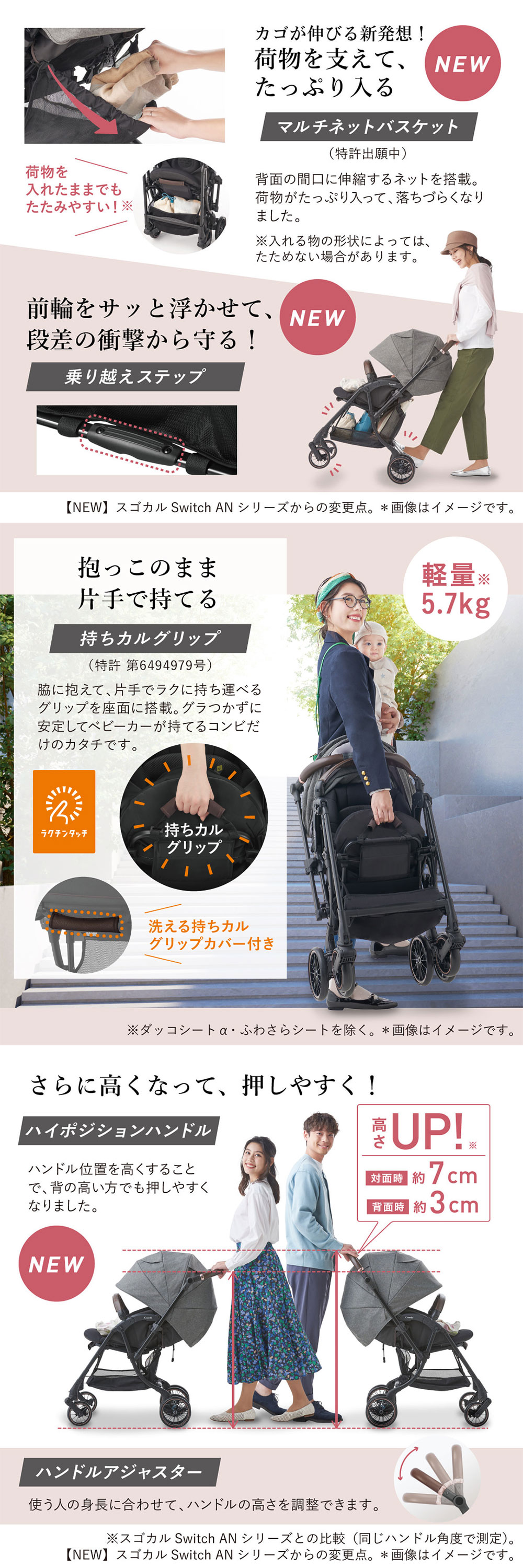 コンビ ホワイトレーベル スゴカルSwitch エッグショック AS アッシュグレー GL 119029 詳細画像4