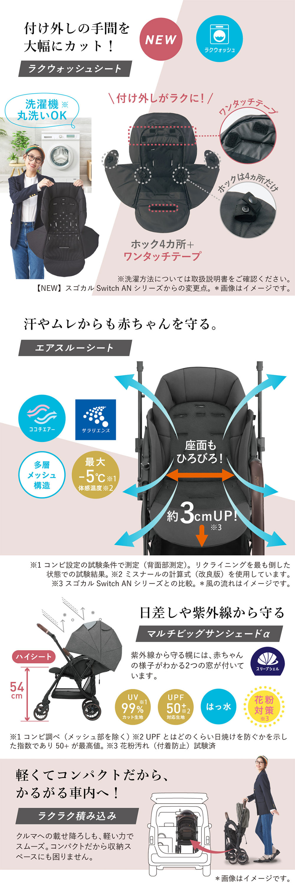 コンビ ホワイトレーベル スゴカルSwitch エッグショック AS アッシュグレー GL 119029 詳細画像5