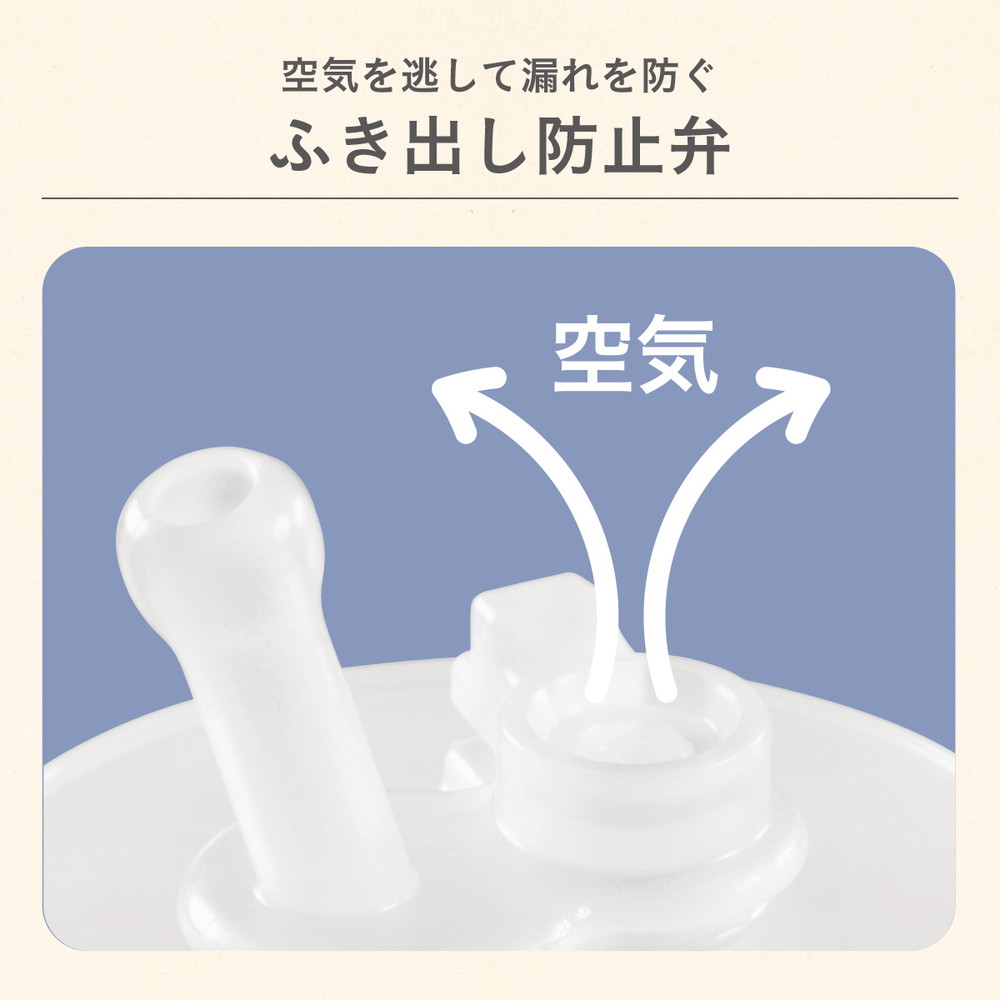 コンビ ラクマグ ステンレス漏れないストロー mini R PI 詳細画像4