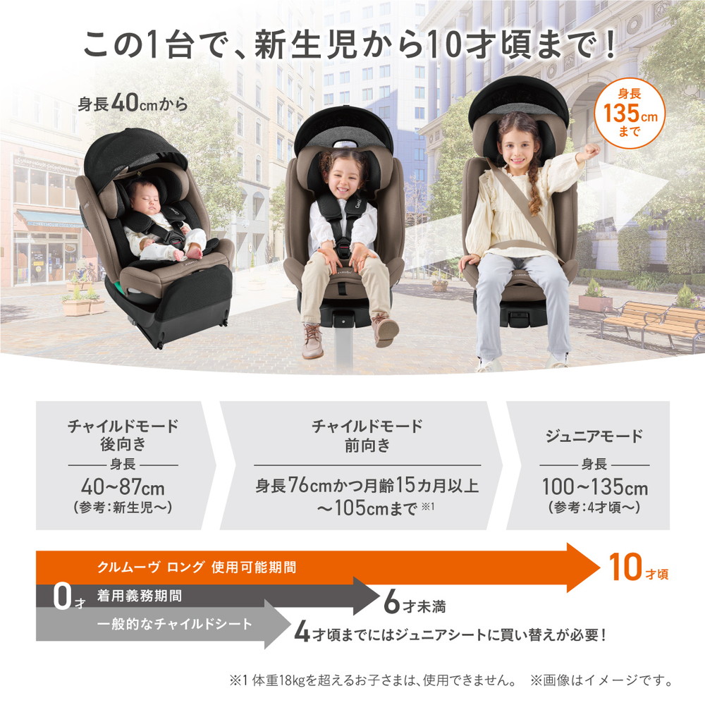 コンビ クルムーヴ ロング R129 エッグショック EA グレージュ BE 119364 詳細画像7