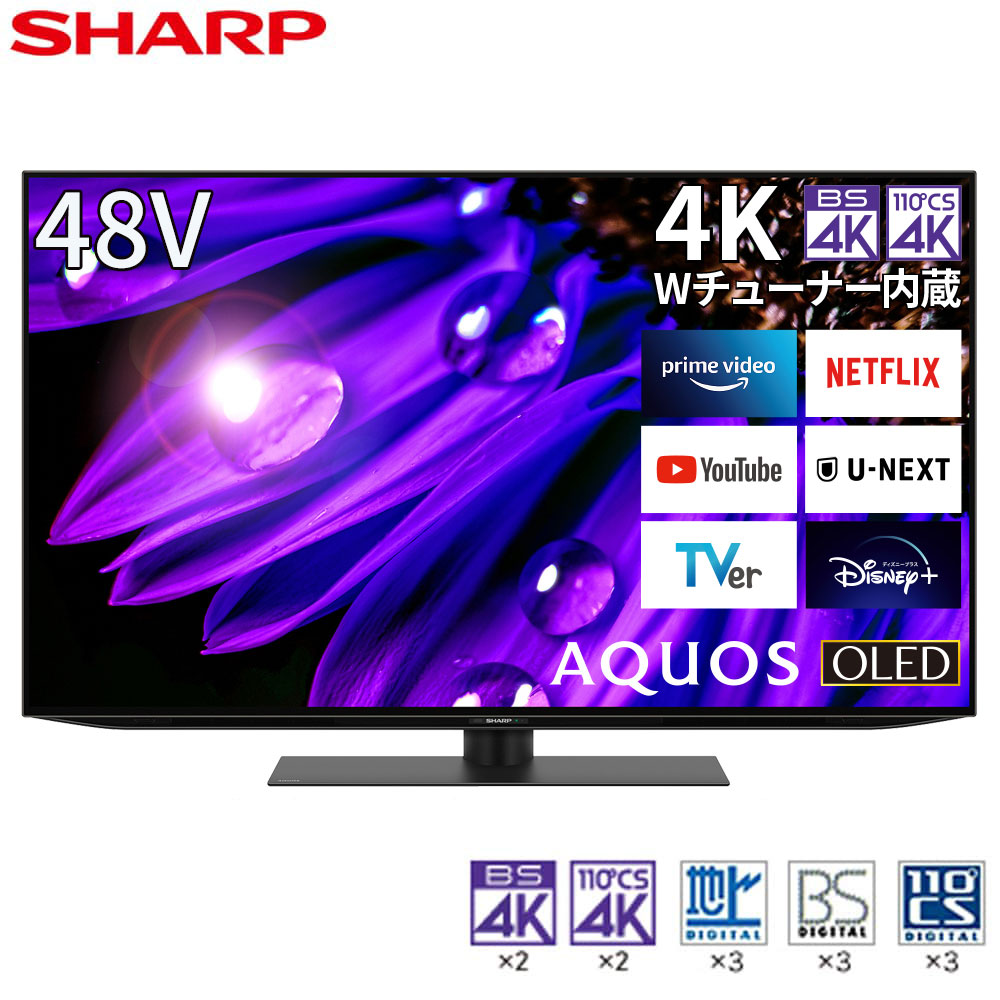 SHARP 4T-C48EQ2 AQUOS EQ2 [48V型 地上・BS・CSデジタル4Kチューナー