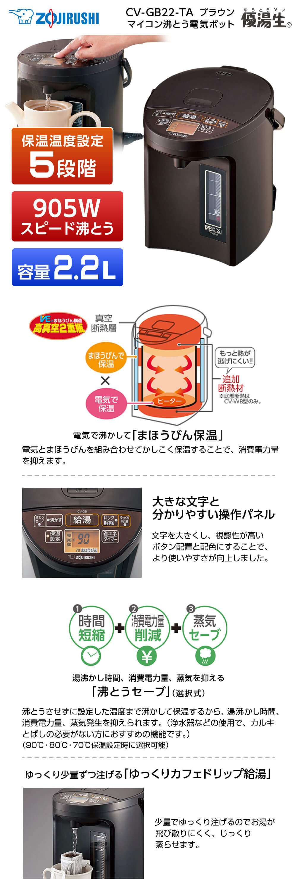 ポスターフレーム ZOJIRUSHI 象印 電気ポット ポッド 優湯生 まほうび