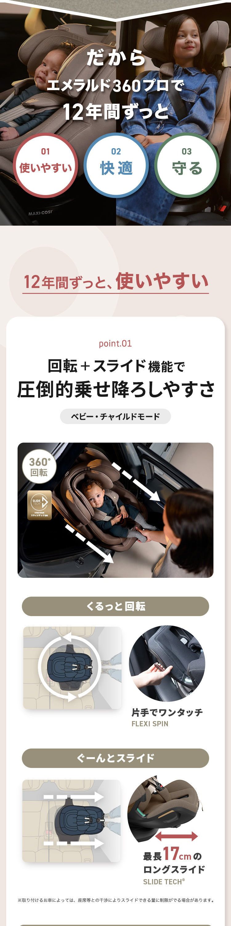 マキシコシ エメラルド360 プロ 詳細画像2