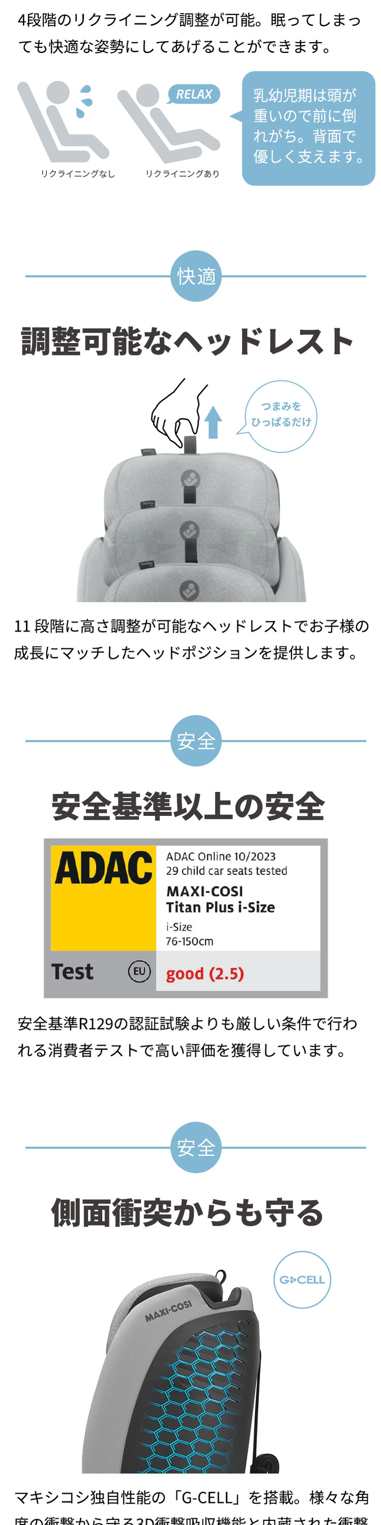 マキシコシ タイタンプラス アイサイズ 詳細画像5