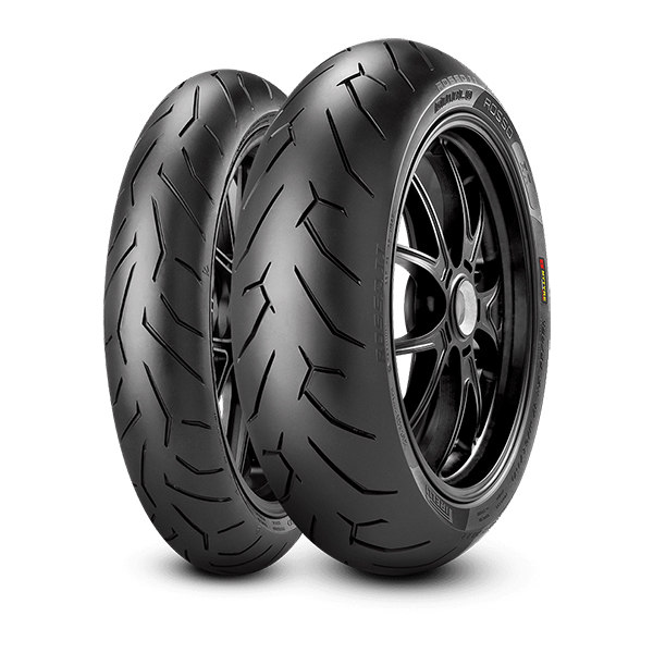 PIRELLI 2291900 DIABLO ROSSO II 120/70 ZR 17 M/C (58W) TL (K) FRONT +  2068500 DIABLO ROSSO II 180/55 ZR 17 M/C (73W) TL REAR バイクタイヤ前後セット